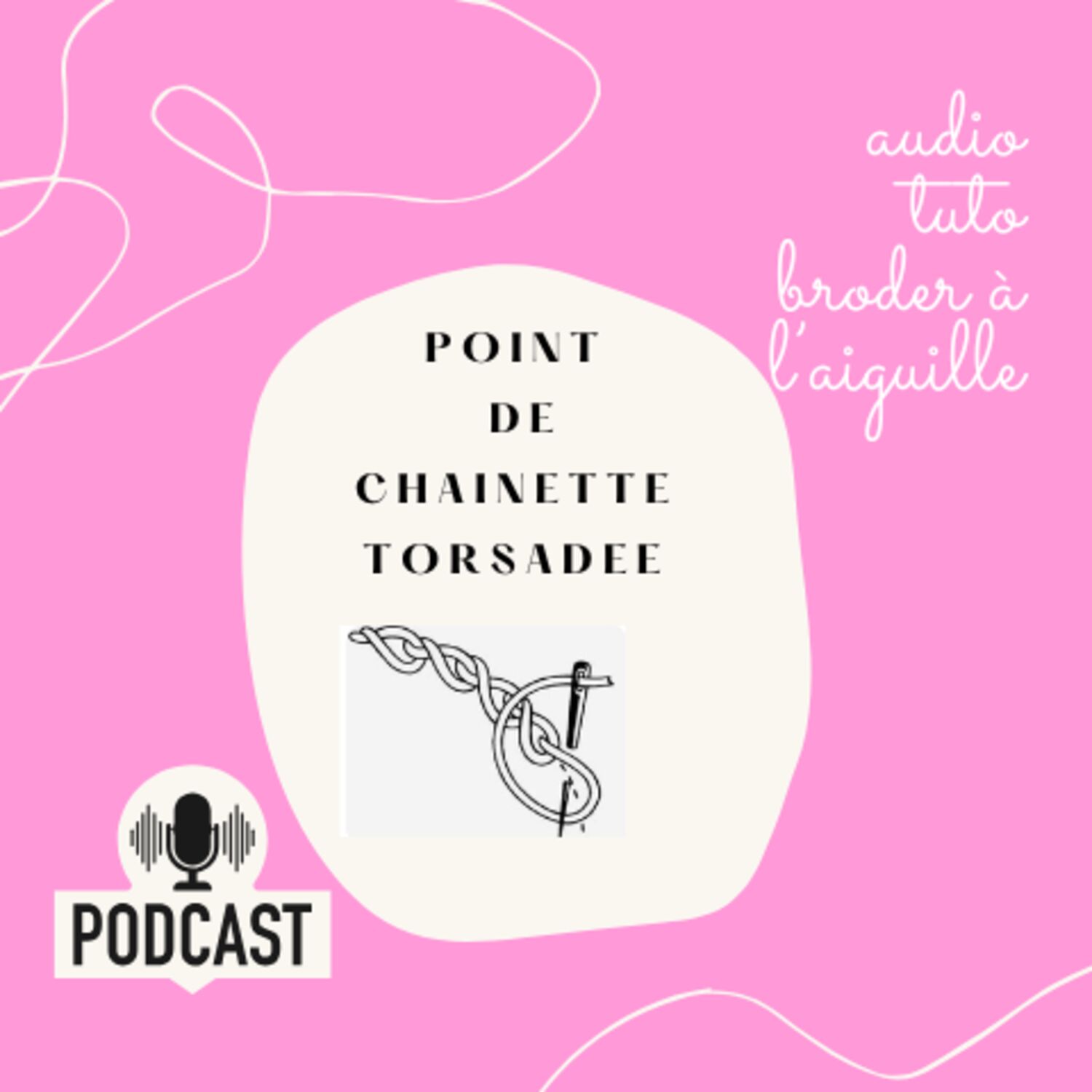 E24 point de chaînette torsadée