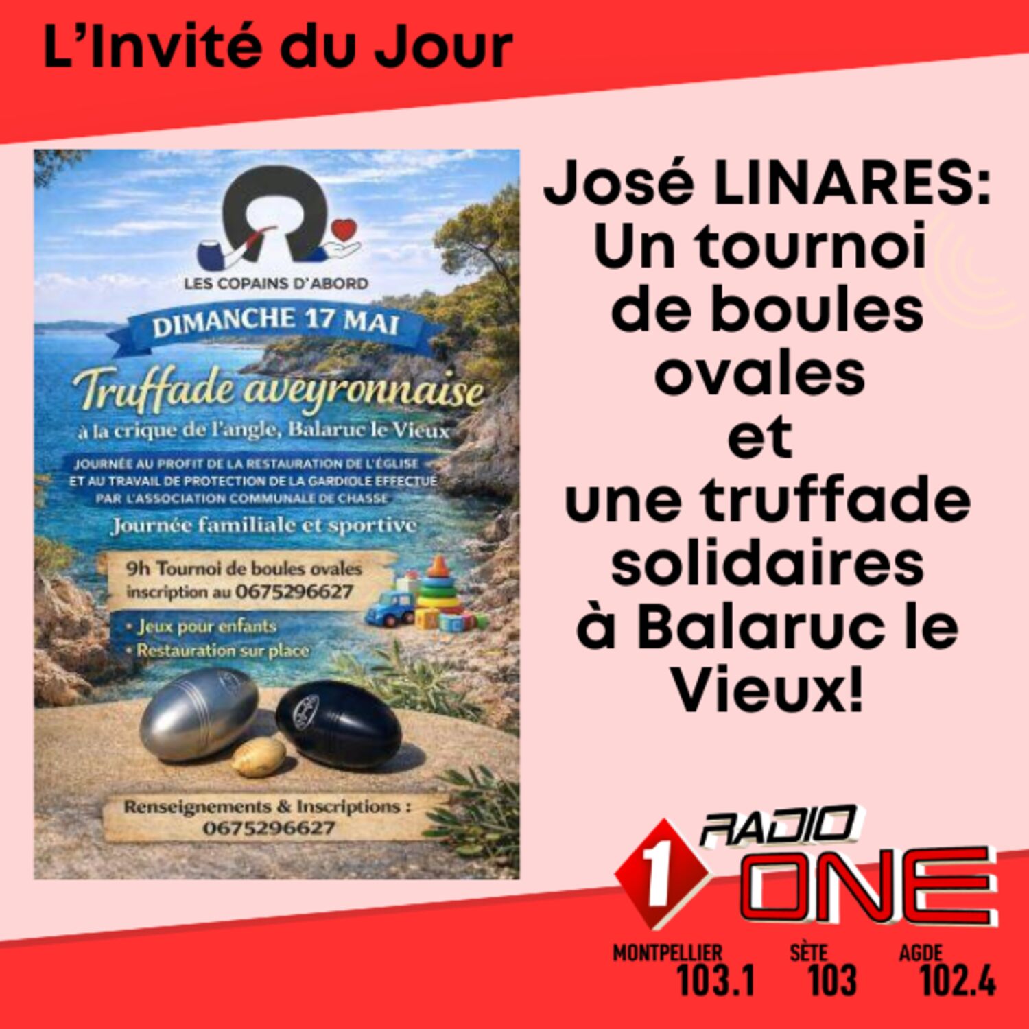 José LINARES Tournoi de boules ovales!