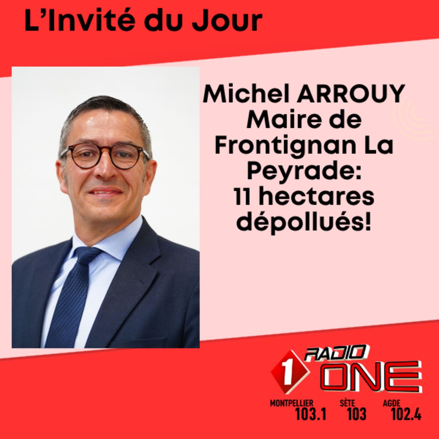 Michel ARROUY Maire de Frontignan La Peyrade et Conseiller Communautaire