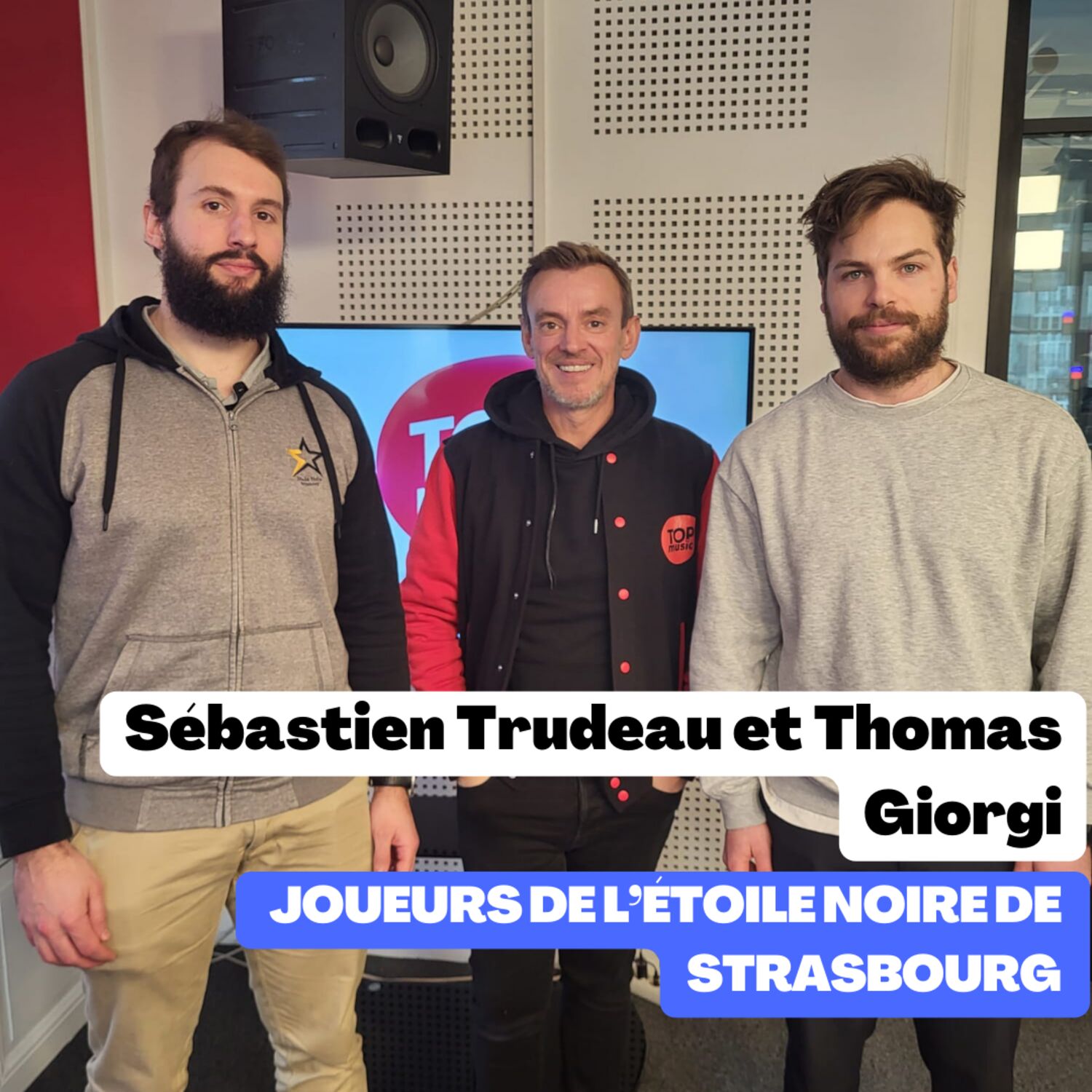 Sébastien Trudeau et Thomas Giorgi joueurs de l'Étoile Noire de Strasbourg