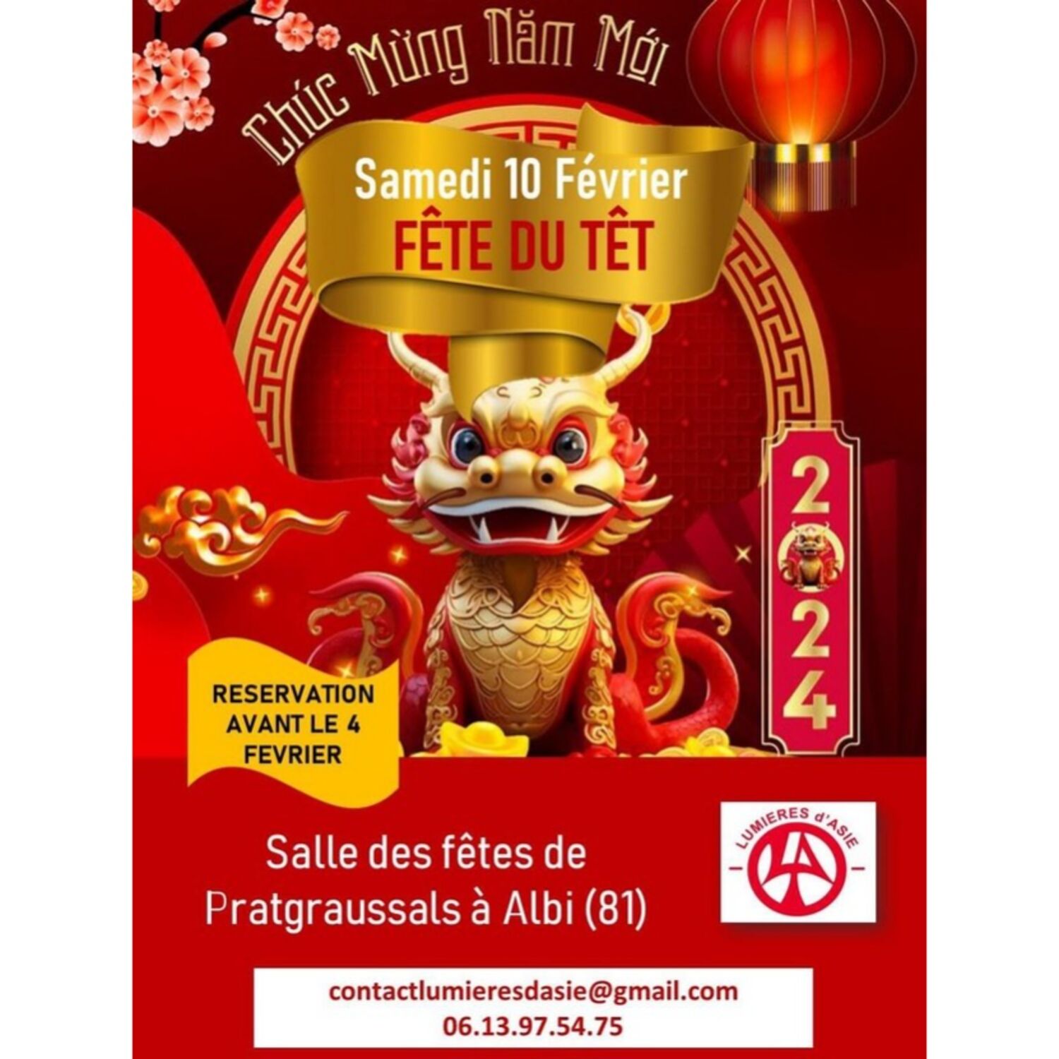 Podcast de l'émission 100% chez vous dans le Tarn avec la Fete du Tet à Albi episode artwork
