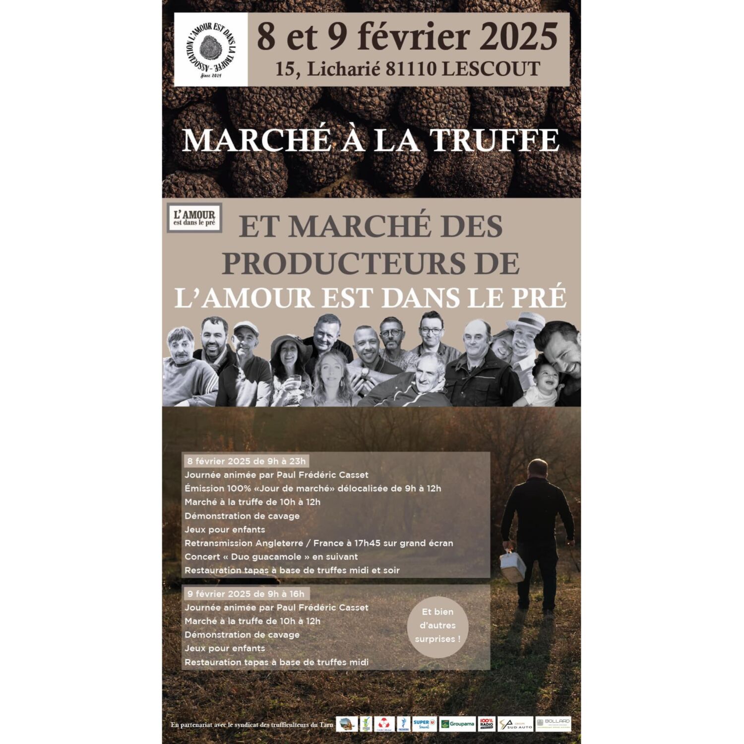 Podcast de l'émission 100% chez vous avec le Marché aux truffes avec les producteurs de l'amour est dans le pré episode artwork