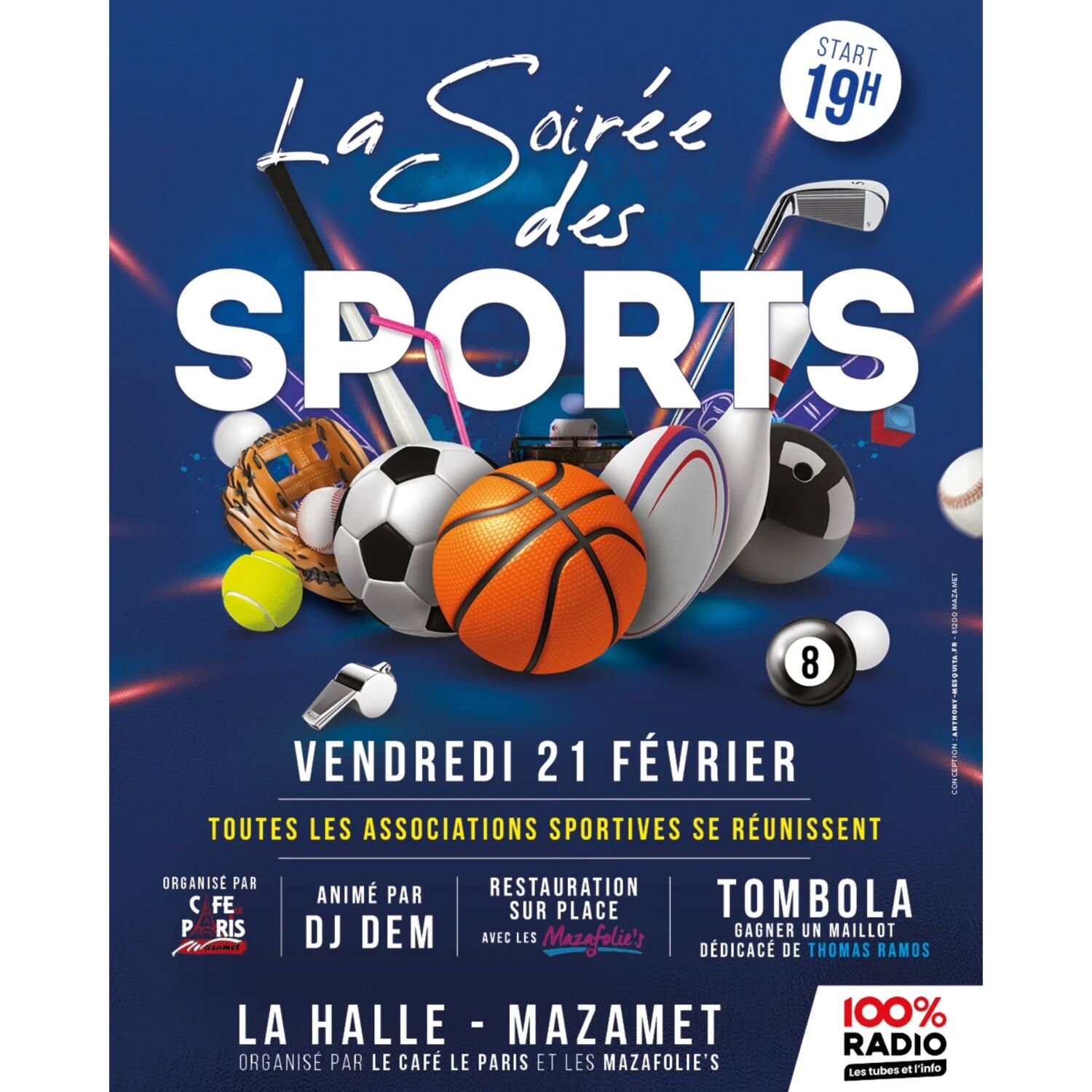 Podcast de l'émission 100% chez vous avec la Soirée des Sports episode artwork