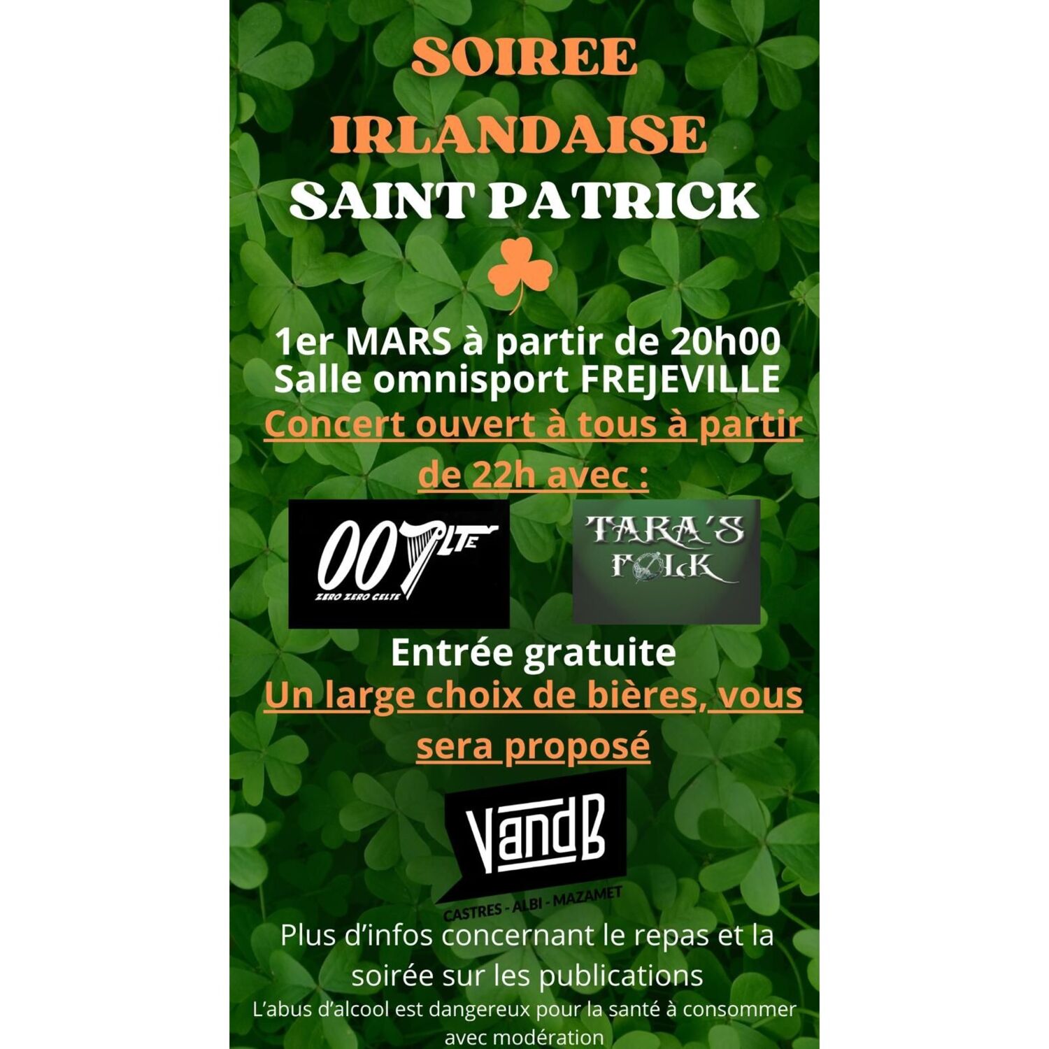 Podcast de l'émission 100% chez vous avec la soirée Irlandaise episode artwork