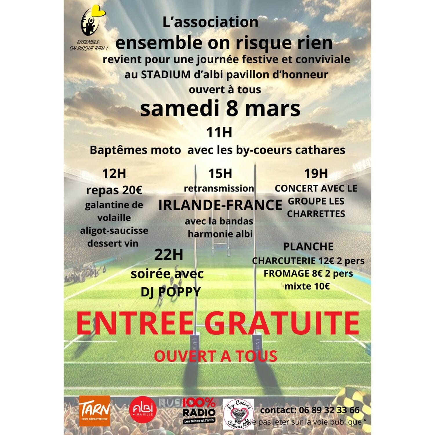 Podcast de l'émission 100% chez vous avec l'Association " Ensemble on ne risque rien " episode artwork