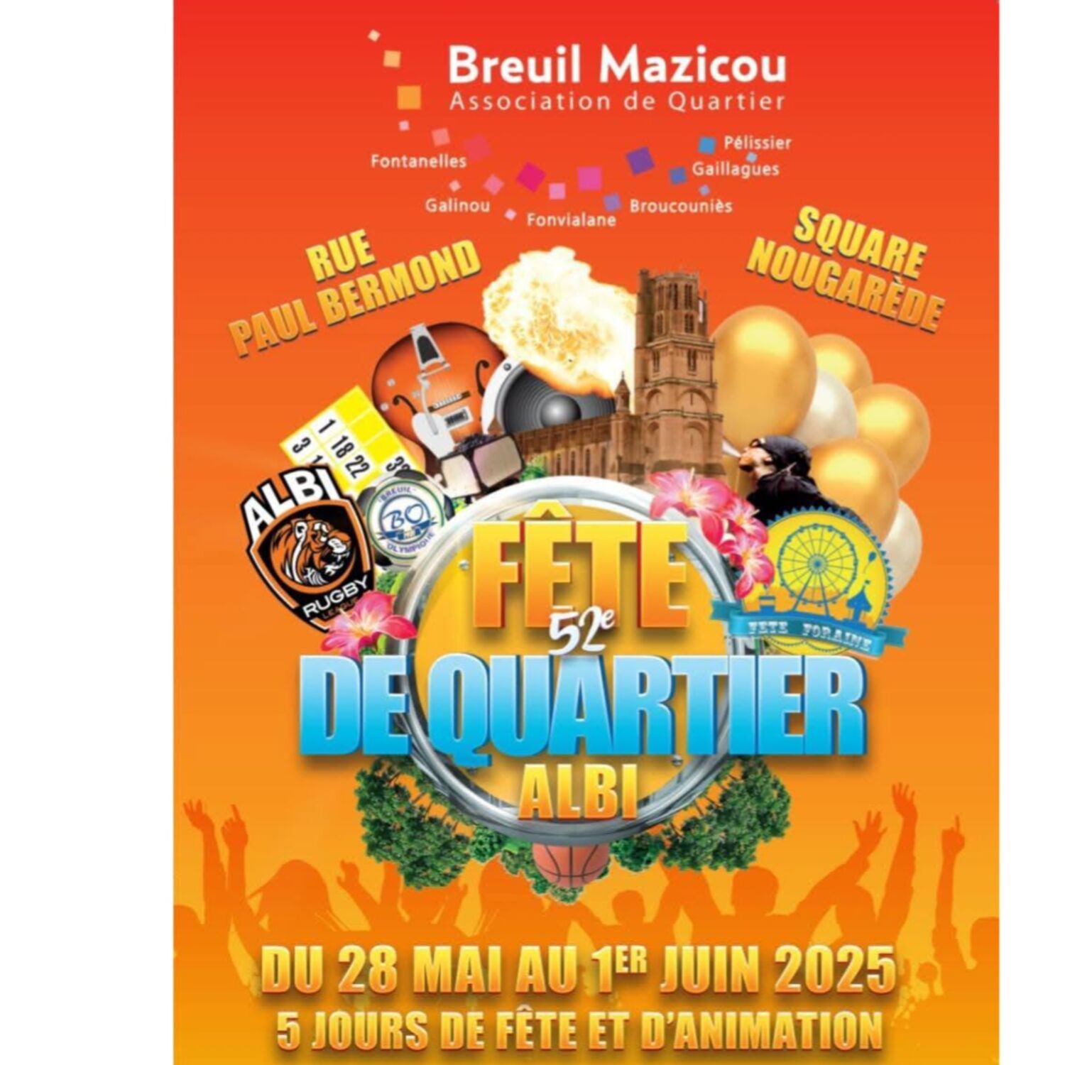 Podcast de l'émission 100% chez vous avec la fête des quartiers de l'Association Breuil Mazicou. episode artwork