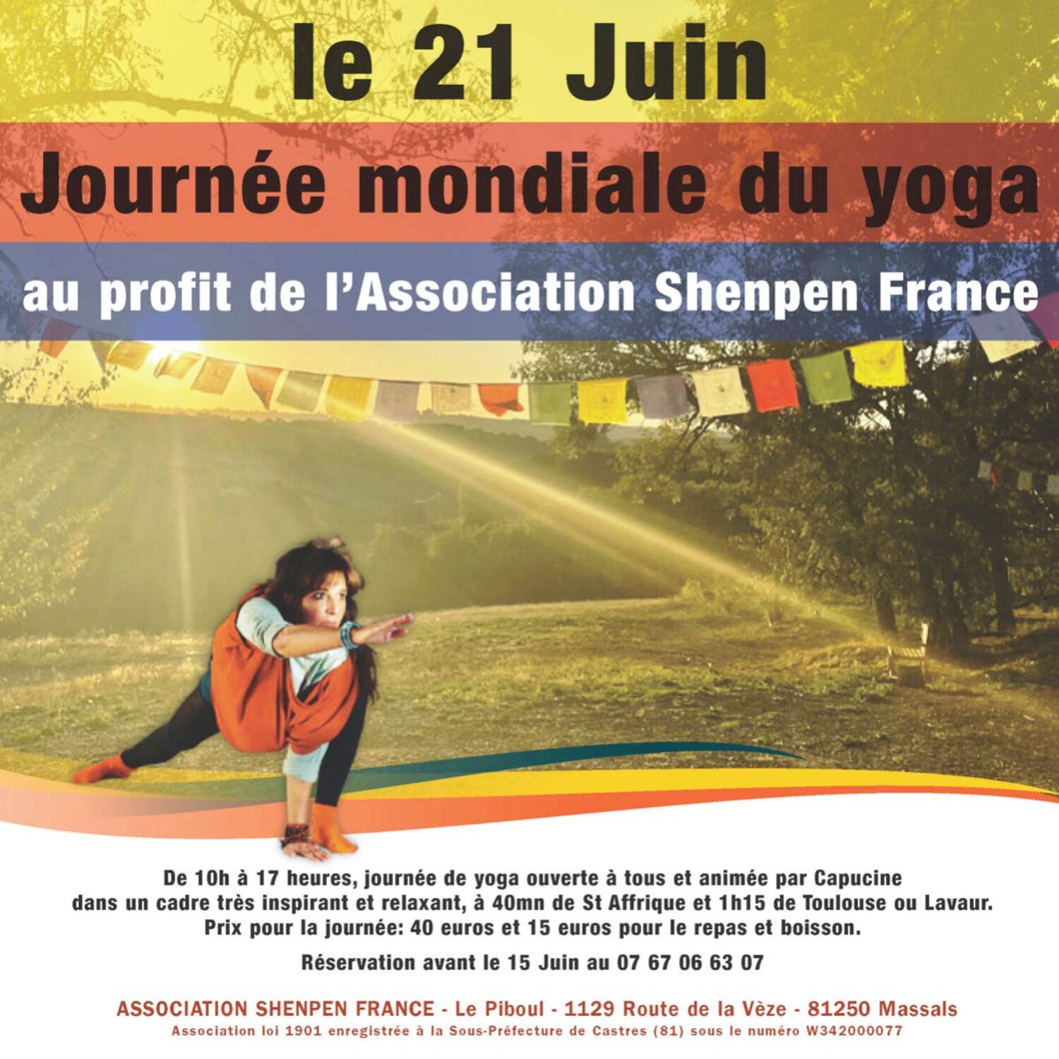 Podcast de l'émission 100% chez vous avec la journée mondiale du yoga episode artwork