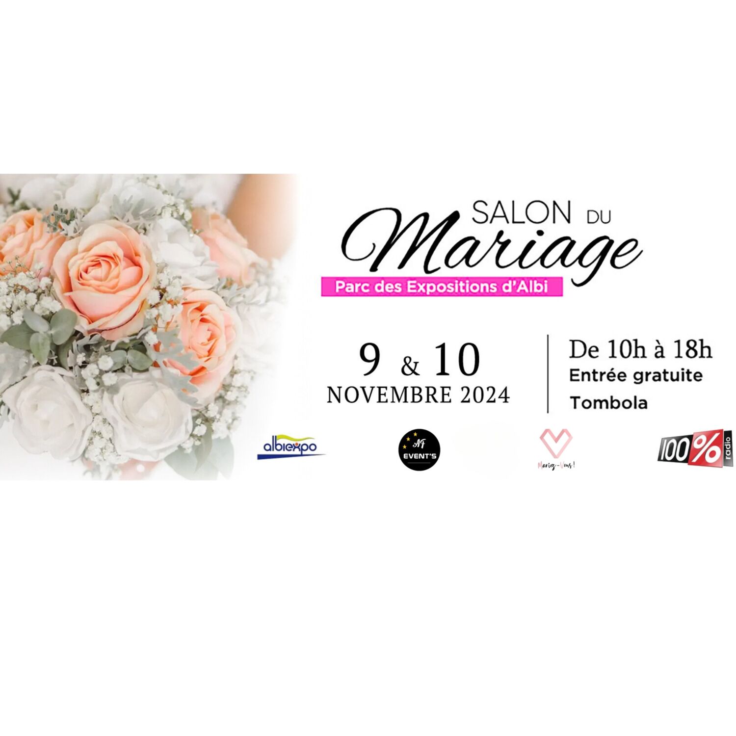 Podcast de l'émission 100% chez vous dans le Tarn avec le salon du mariage à Albi episode artwork