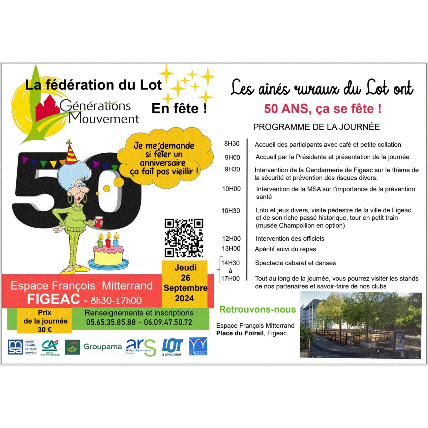 Podcast de l'émission 100% chez vous avec Les 50 ans de Générations Mouvement du Lot episode artwork