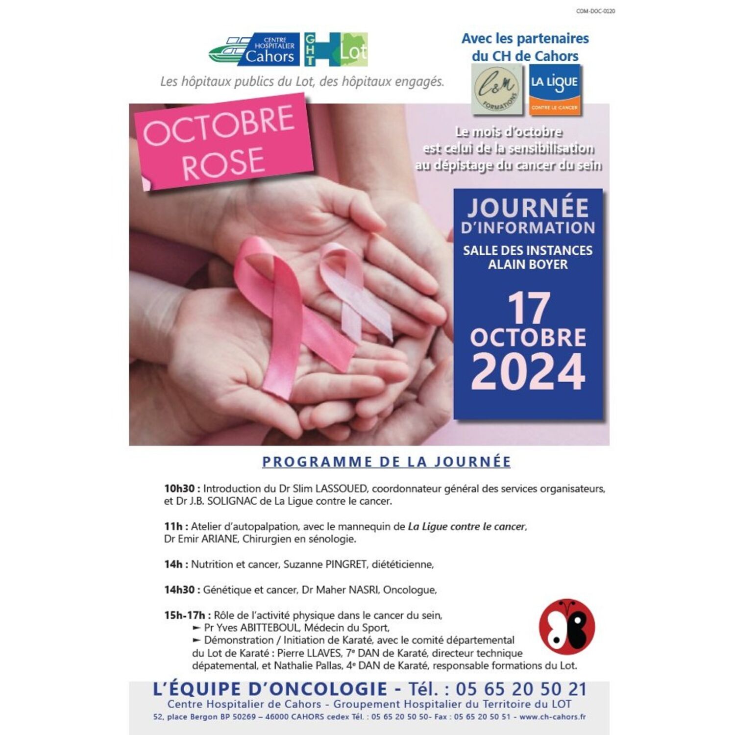 Podcast de l'émission 100% chez vous avec Octobre Rose à l’hôpital de Cahors episode artwork