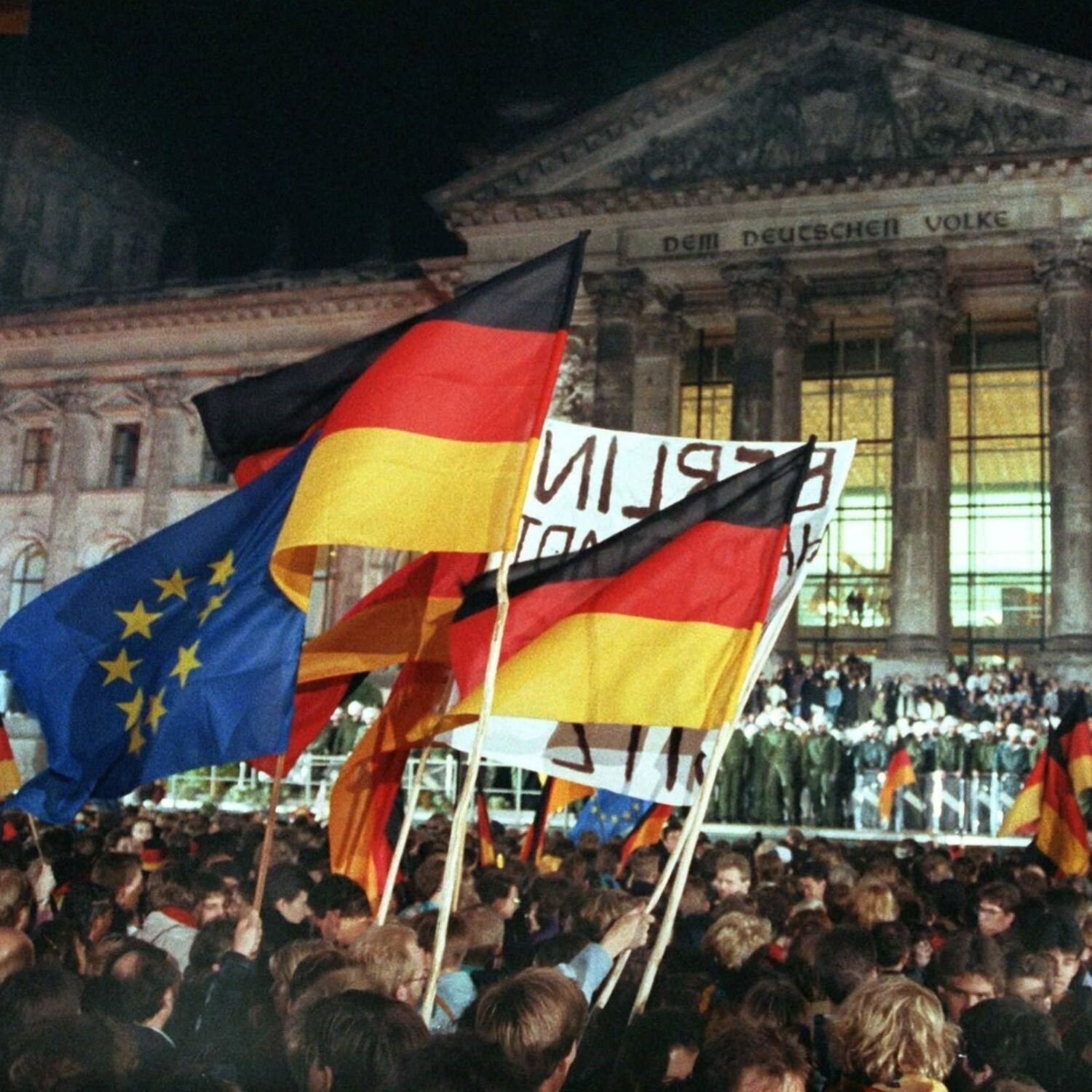 Evropski parlament, padec Berlinskega zidu in zdručitev Nemcije